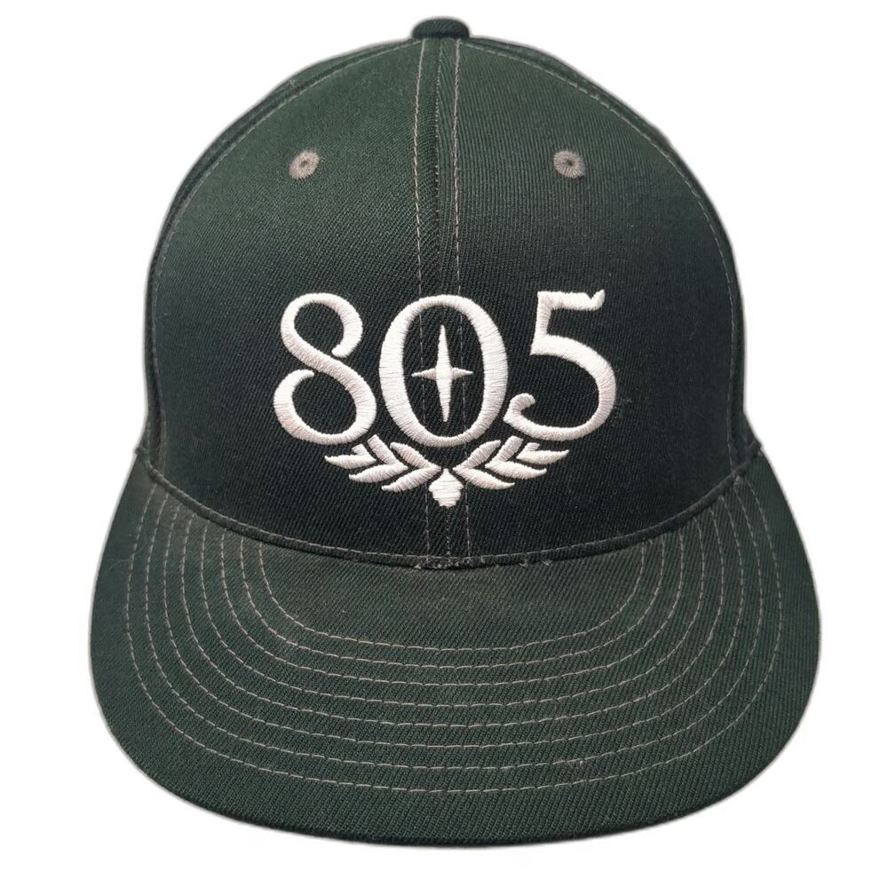 Firestone Walker 805 Baseball Cap Black 7 1/4 Fitted Hat Brewery Beer Logo White